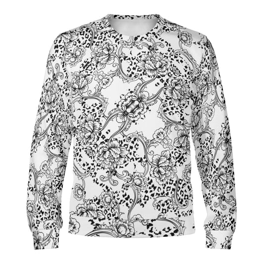 Abstract Whirl Pullover Sweatshirt | Soft Polyester | Perfect Gift - Happy Moth