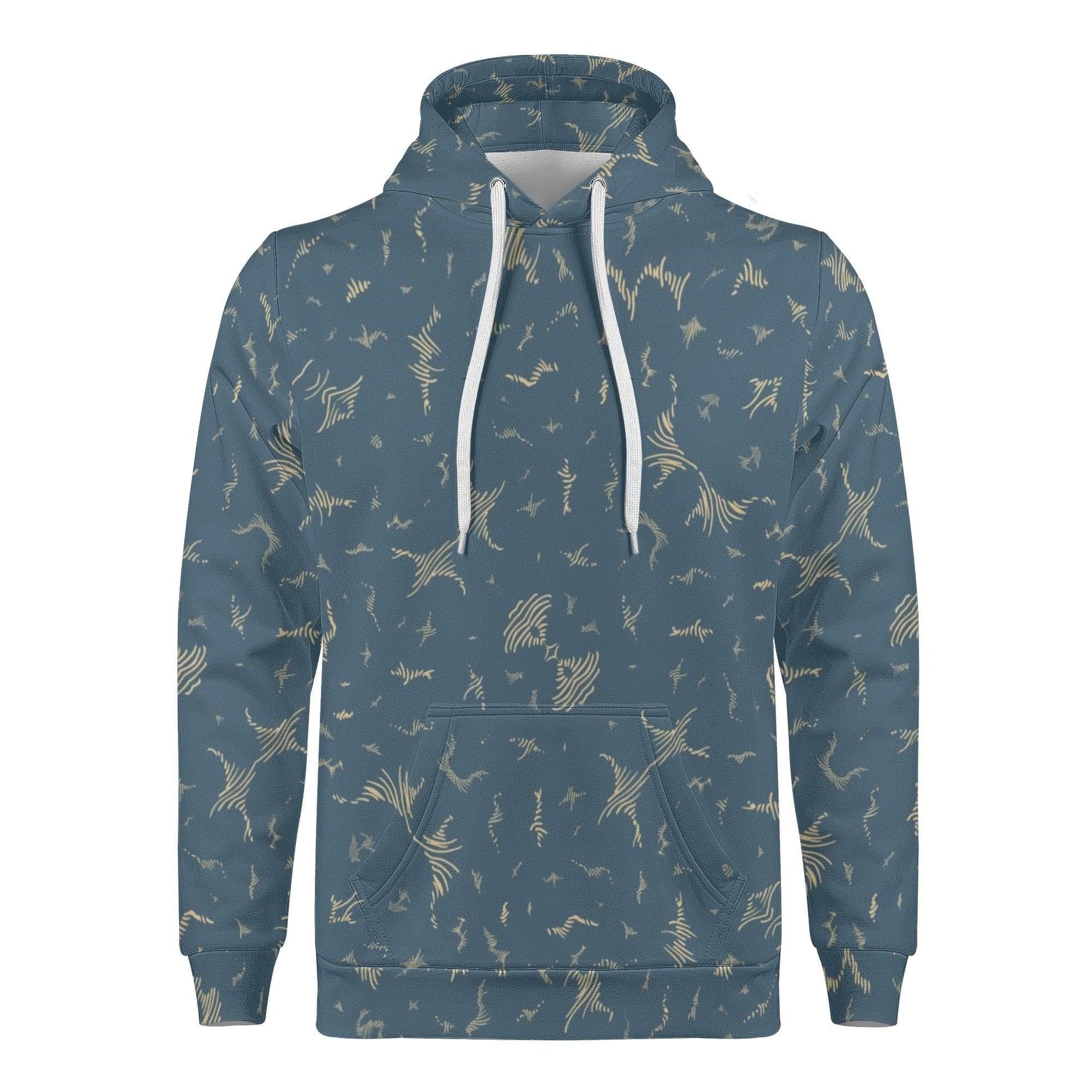 Celestial Drift Warm Velvet Hoodie - Soft & Cozy - High-Quality Polyester - Drawstring Hood - Long Sleeves - Front Pocket - Happy Moth