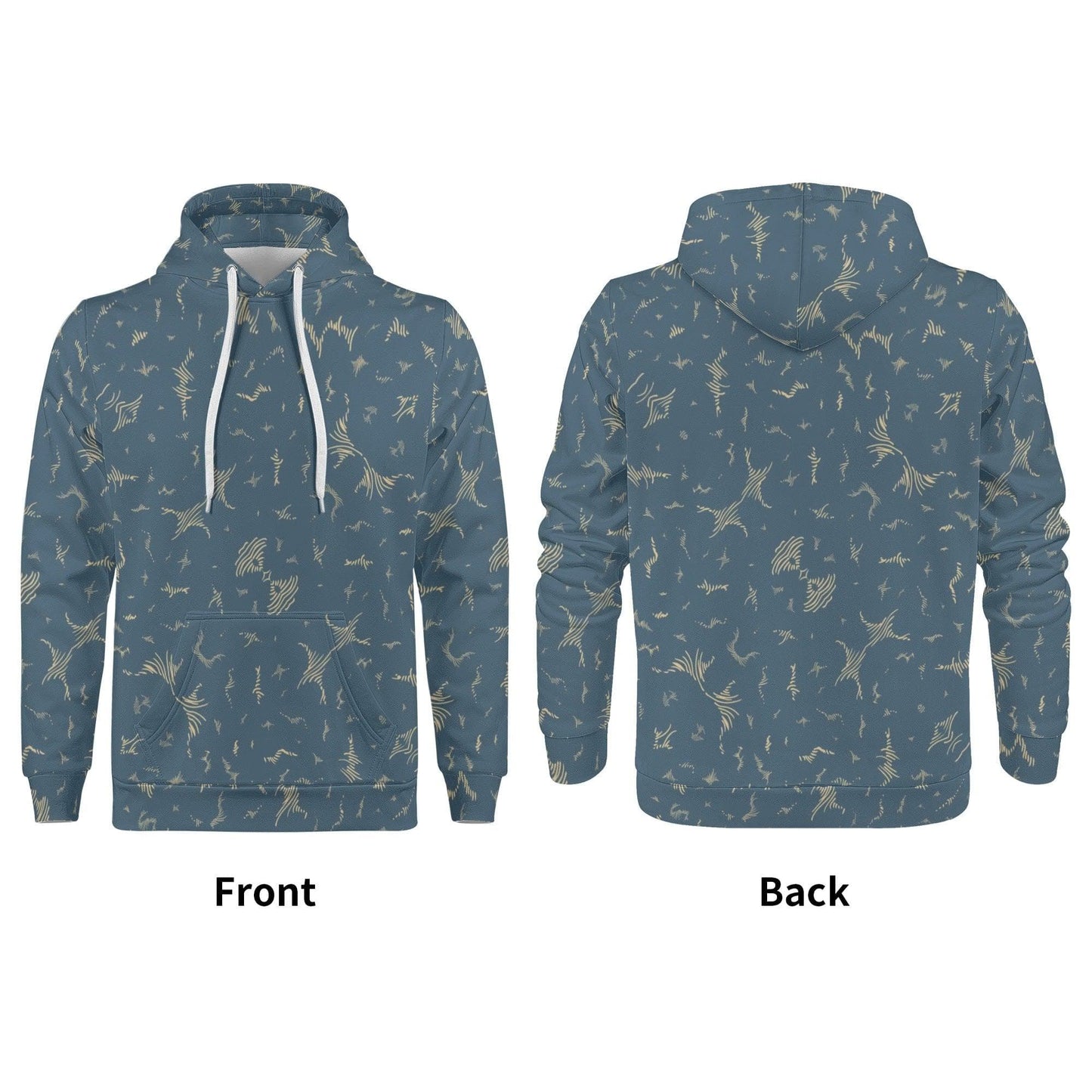 Celestial Drift Warm Velvet Hoodie - Soft & Cozy - High-Quality Polyester - Drawstring Hood - Long Sleeves - Front Pocket - Happy Moth