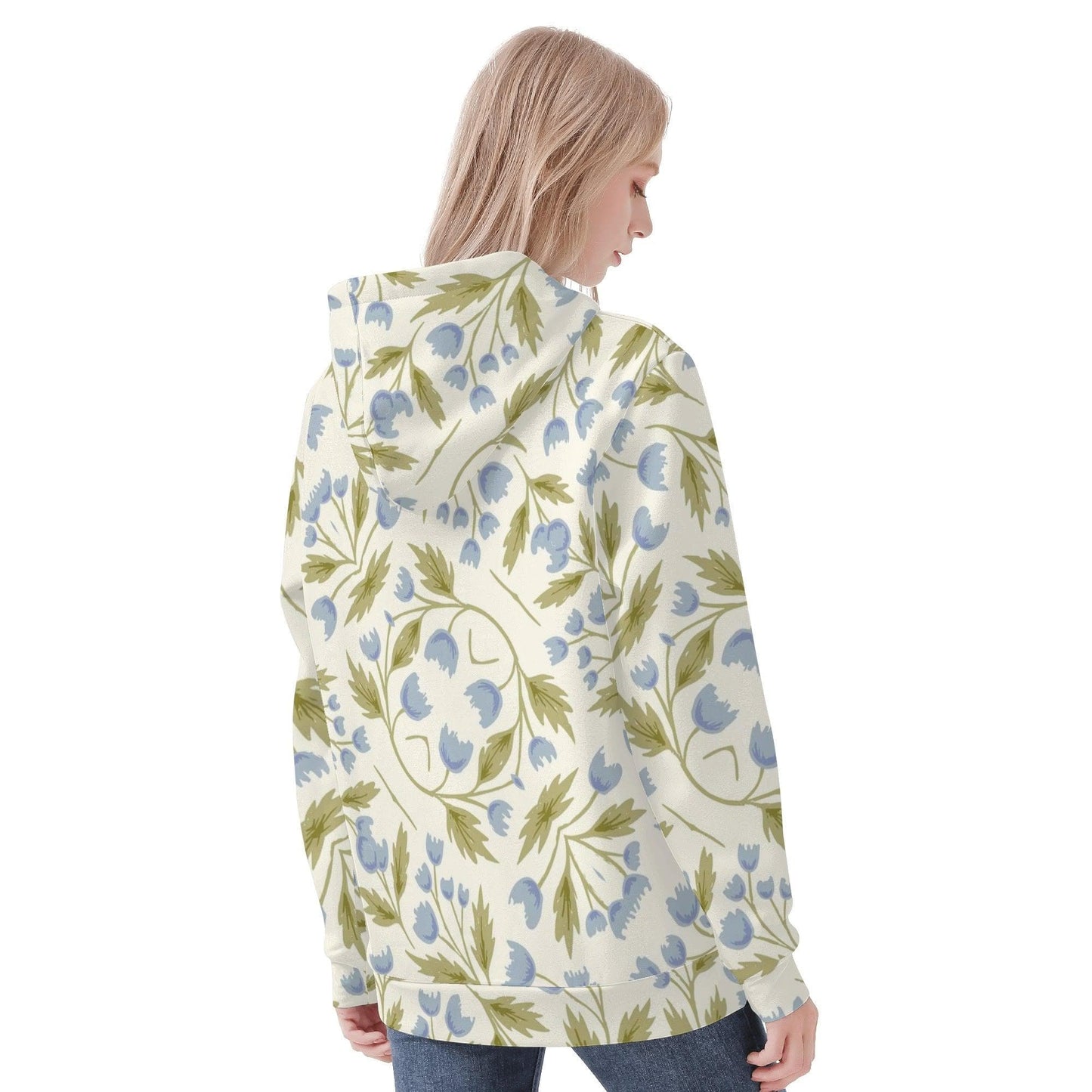 Fern Flow Hoodie - High-Quality Velvet Hoodies - Soft, Durable, and Easy Care - Ideal for Autumn and Winter - Happy Moth