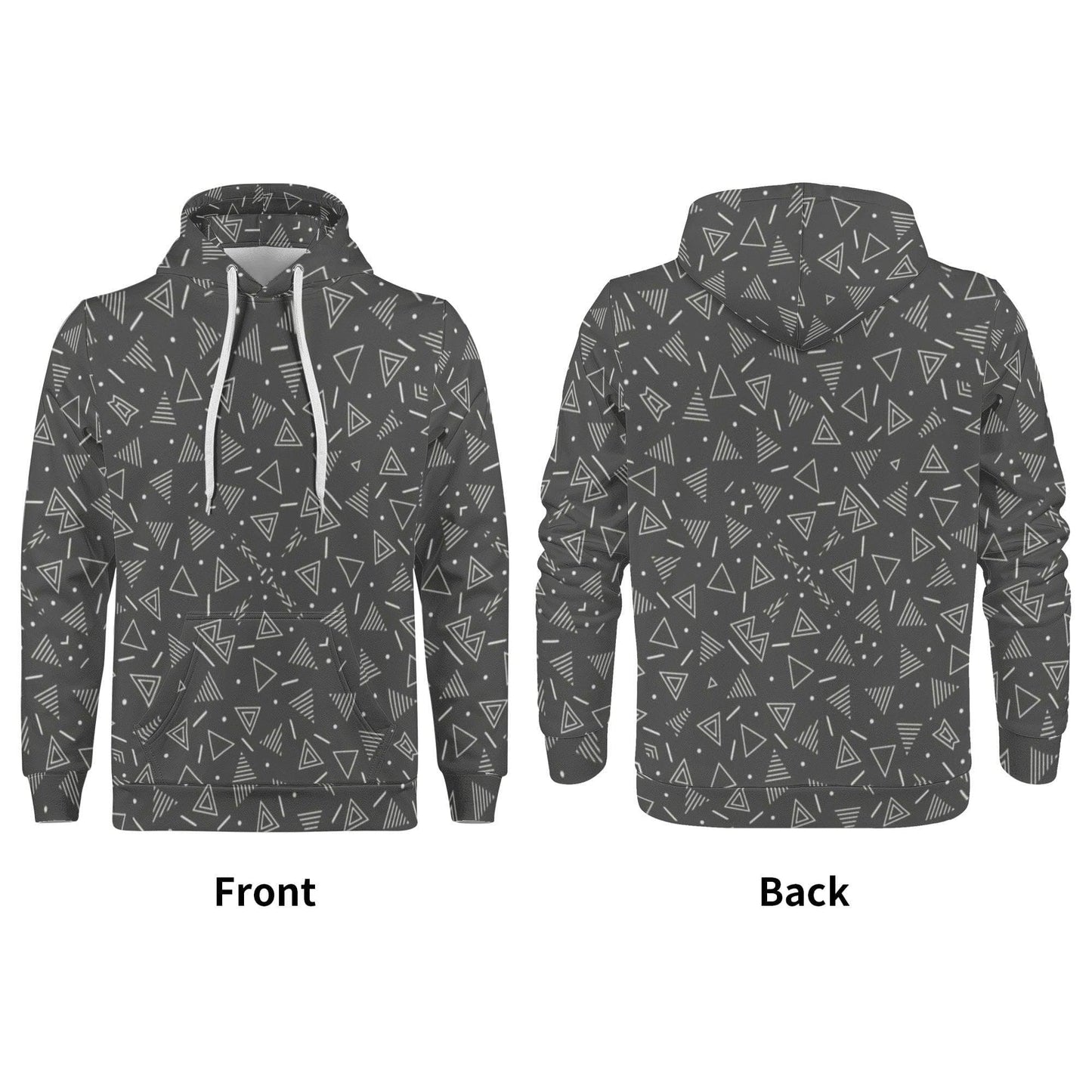 Fusion Fragments Warm Velvet Hoodie - Soft & Cozy - High-Quality Polyester - Drawstring Hood - Long Sleeves - Front Pocket - Happy Moth