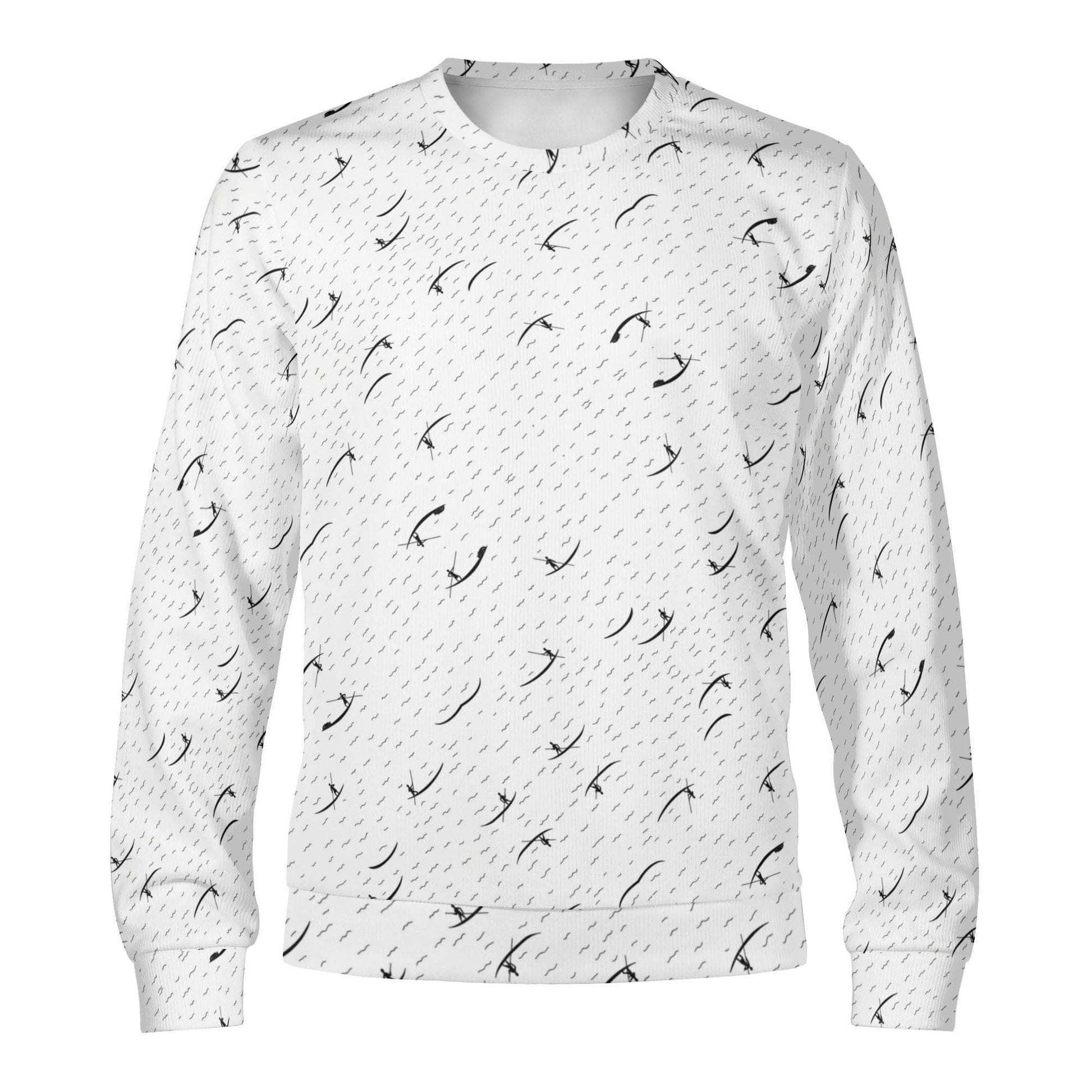 Geometric Glimmer Pullover Sweatshirt | Soft Polyester | Perfect Gift - Happy Moth