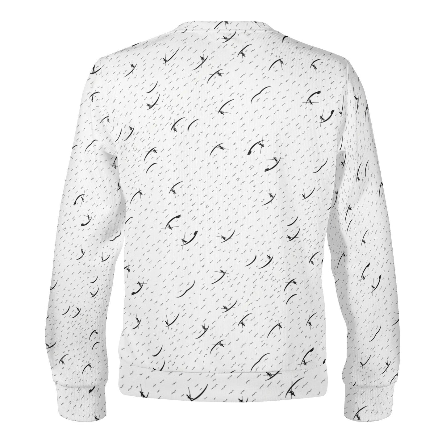 Geometric Glimmer Pullover Sweatshirt | Soft Polyester | Perfect Gift - Happy Moth