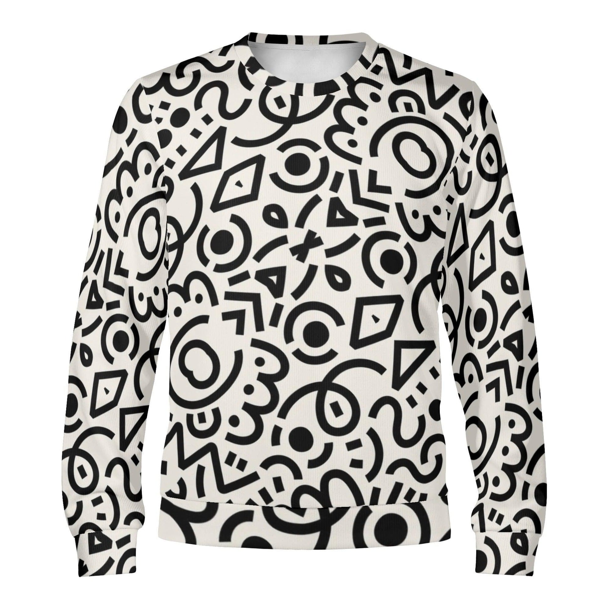 Ripple Effect Pullover Sweatshirt | Soft Polyester | Perfect Gift - Happy Moth