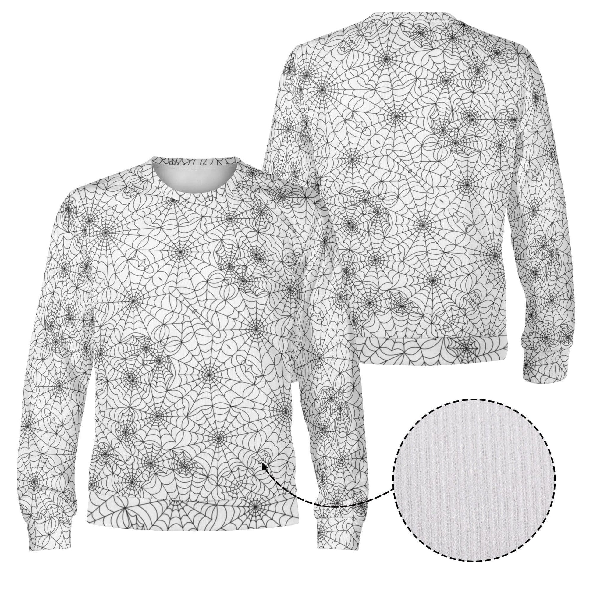 Spidey web Pullover Sweatshirt | Soft Polyester | Perfect Gift - Happy Moth