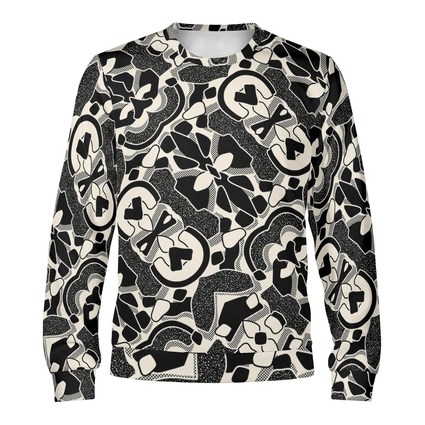 Wave Mirage Pullover Sweatshirt | Soft Polyester | Perfect Gift - Happy Moth