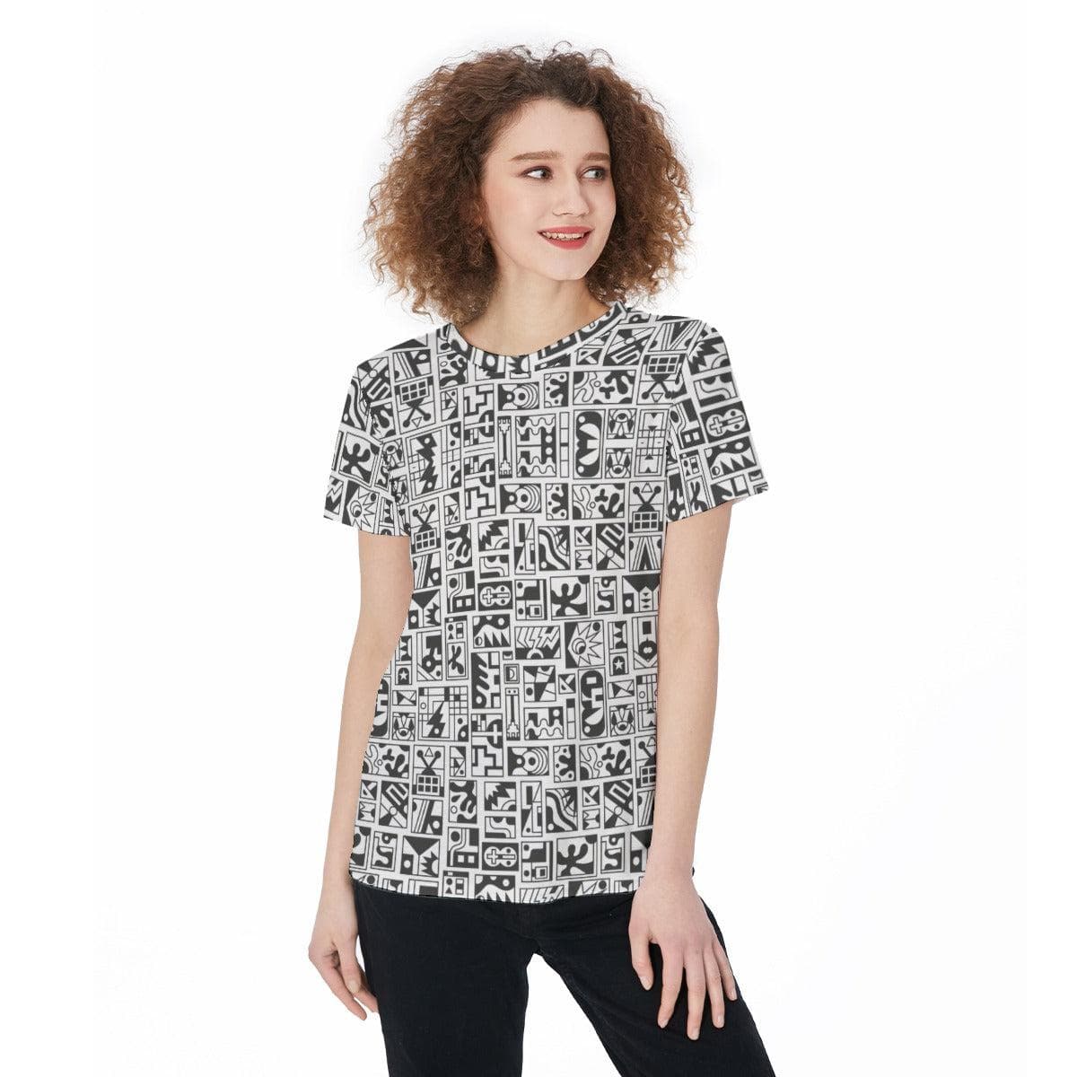 Afro Tribal Round Neck T-Shirt