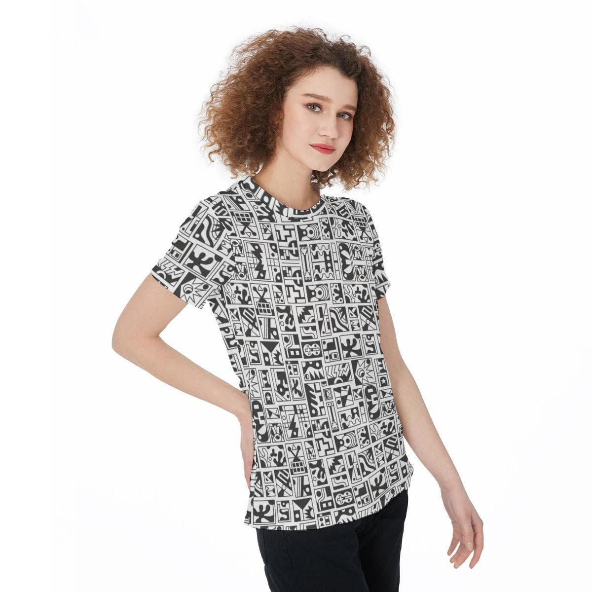 Afro Tribal Round Neck T-Shirt