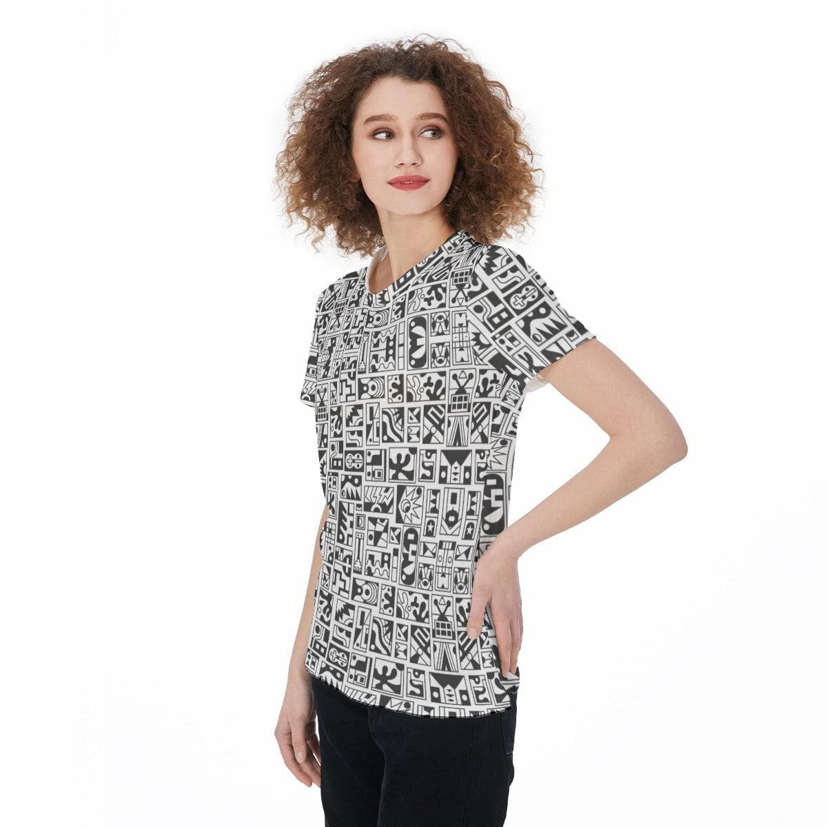 Afro Tribal Round Neck T-Shirt