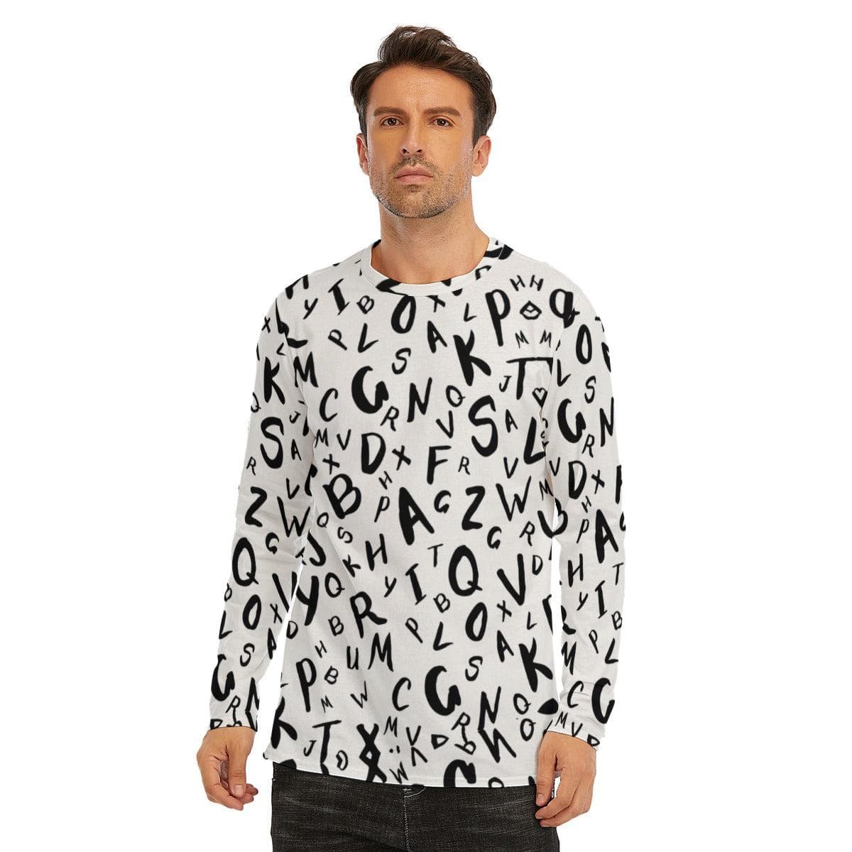 Alphabets Long Sleeve T-Shirt | 190GSM Cotton