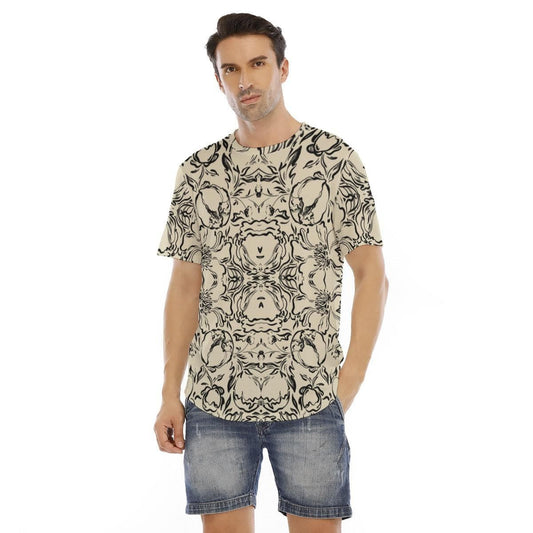 BouncyFlair Men's Short Sleeve Rounded Hem T-shirt