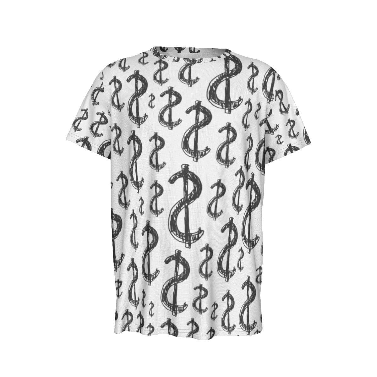 Dollar Men's Round Neck Short Sleeve T-Shirt