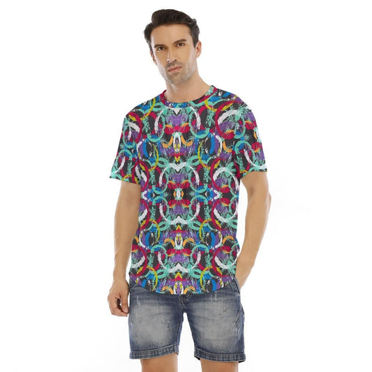 DriftCharm Men's Short Sleeve Rounded Hem T-shirt