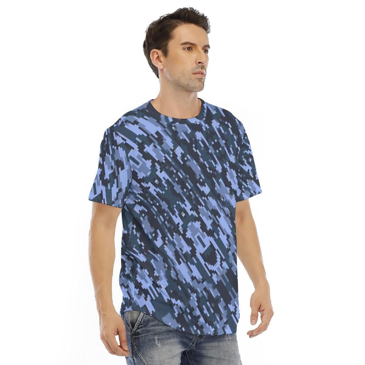 GlowMingle Men's Short Sleeve Rounded Hem T-shirt