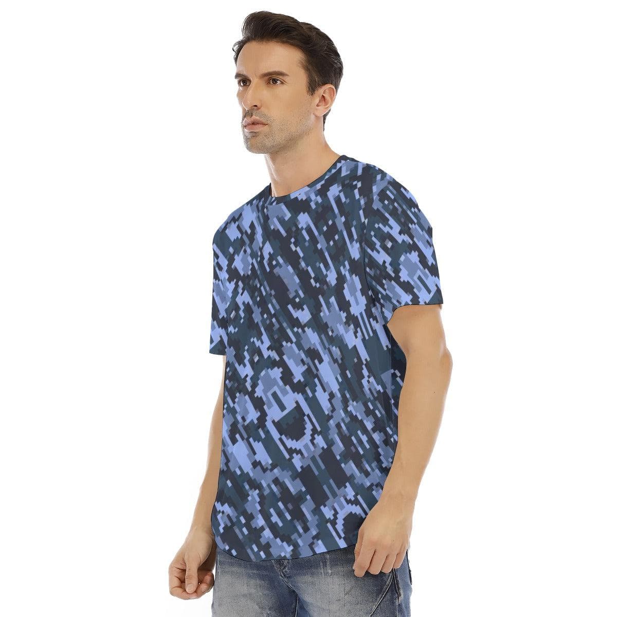 GlowMingle Men's Short Sleeve Rounded Hem T-shirt