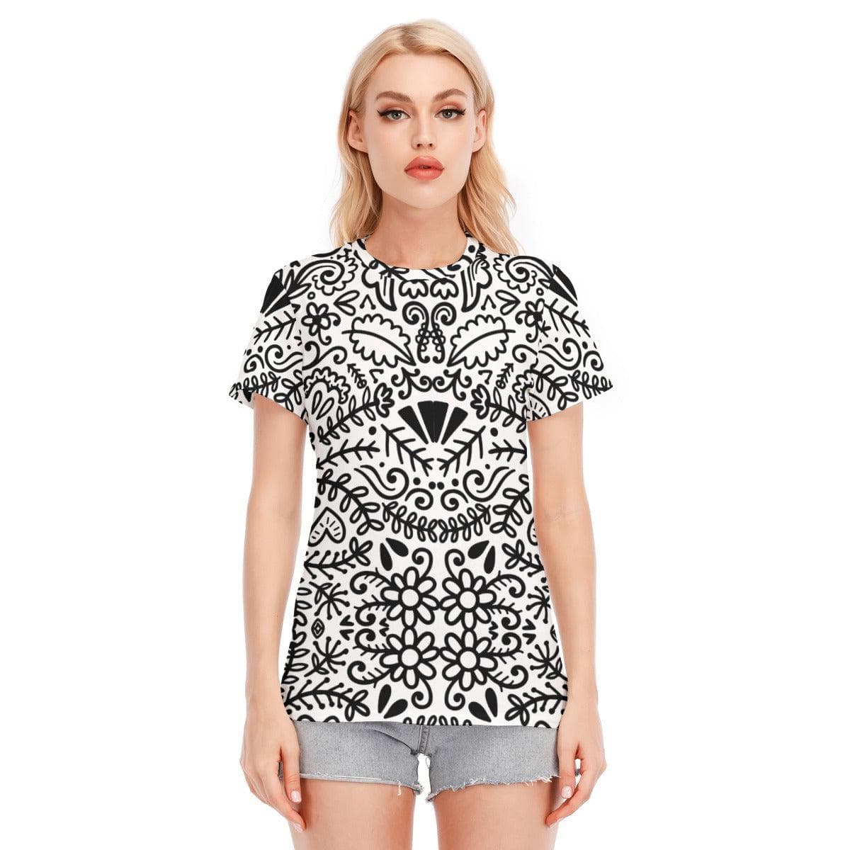 LeafLattice Women's Round Neck T-Shirt | 190GSM Cotton