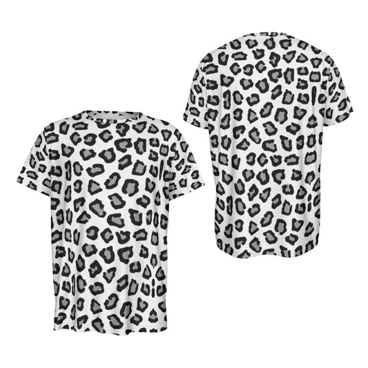 Leopard Men's Round Neck Short Sleeve T-Shirt