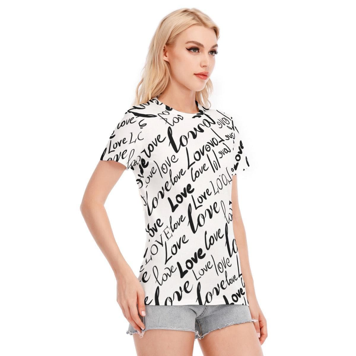 Love Women's Round Neck T-Shirt | 190GSM Cotton