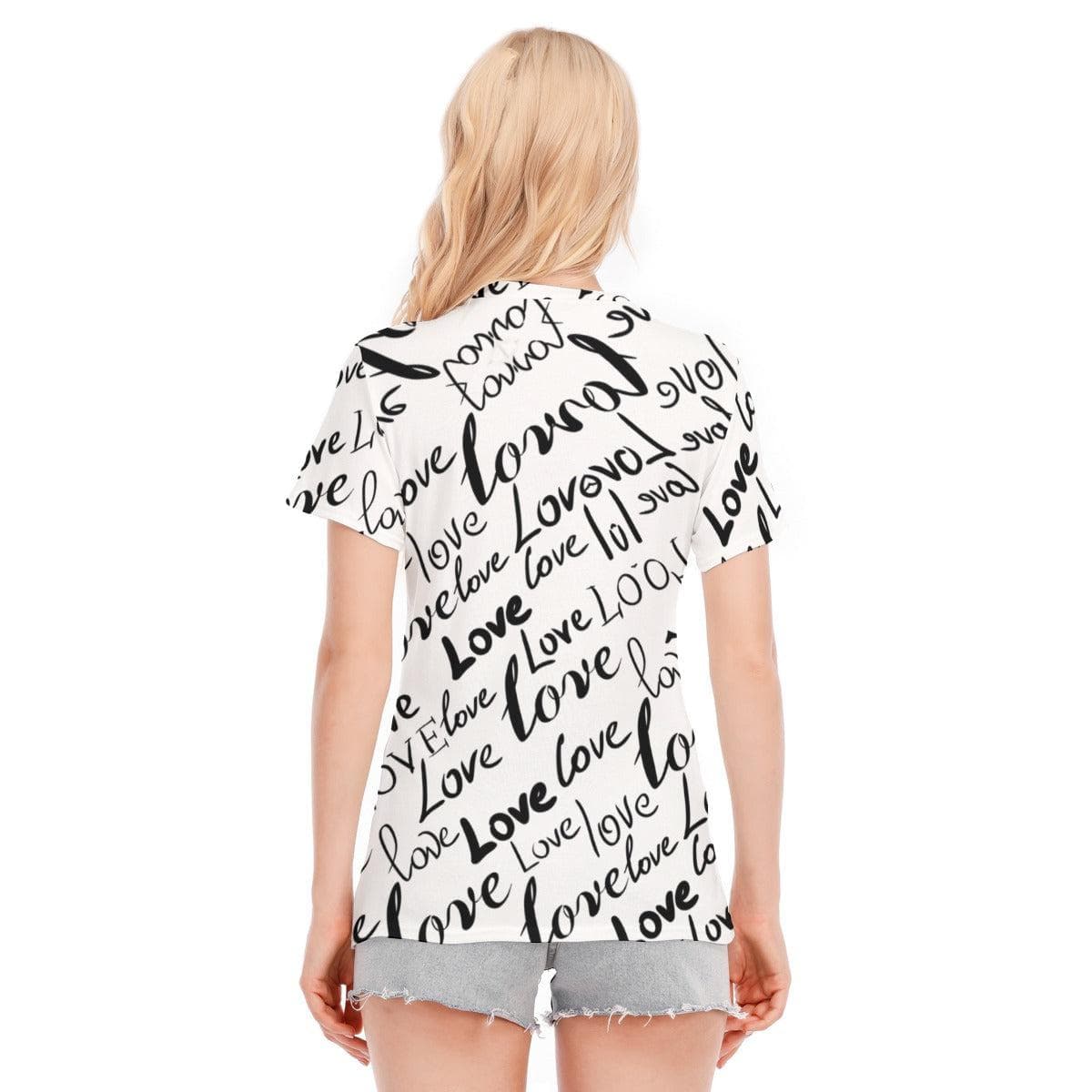 Love Women's Round Neck T-Shirt | 190GSM Cotton