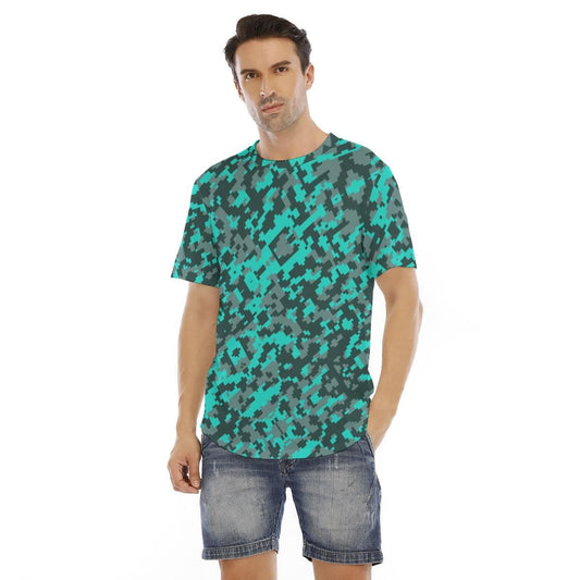 LushFusion Men's Short Sleeve Rounded Hem T-shirt