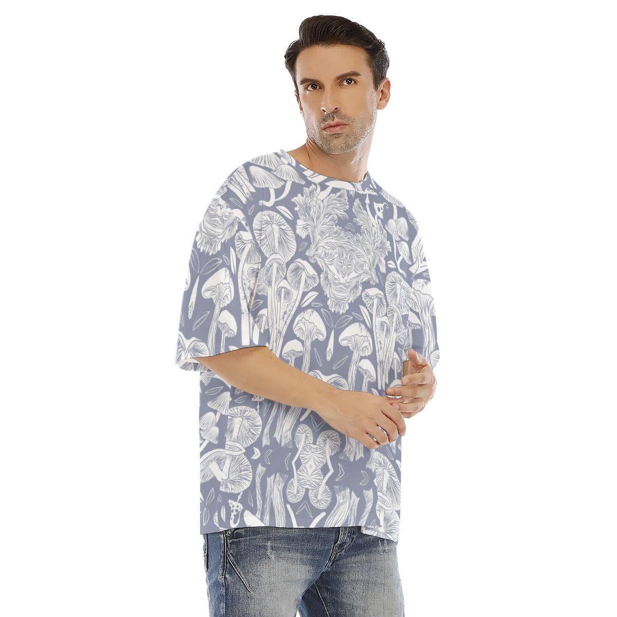 PerkyPetal Men's Drop Shoulder T-shirt With Short Sleeve