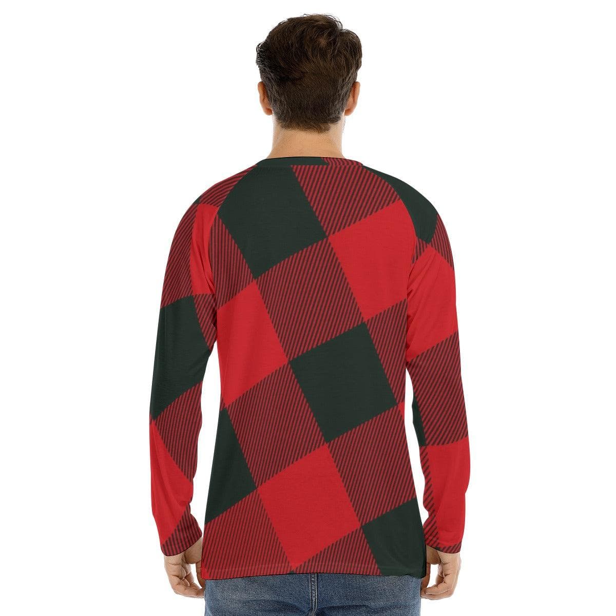 Red Cross Men's Long Sleeve T-shirt With Raglan Sleeve