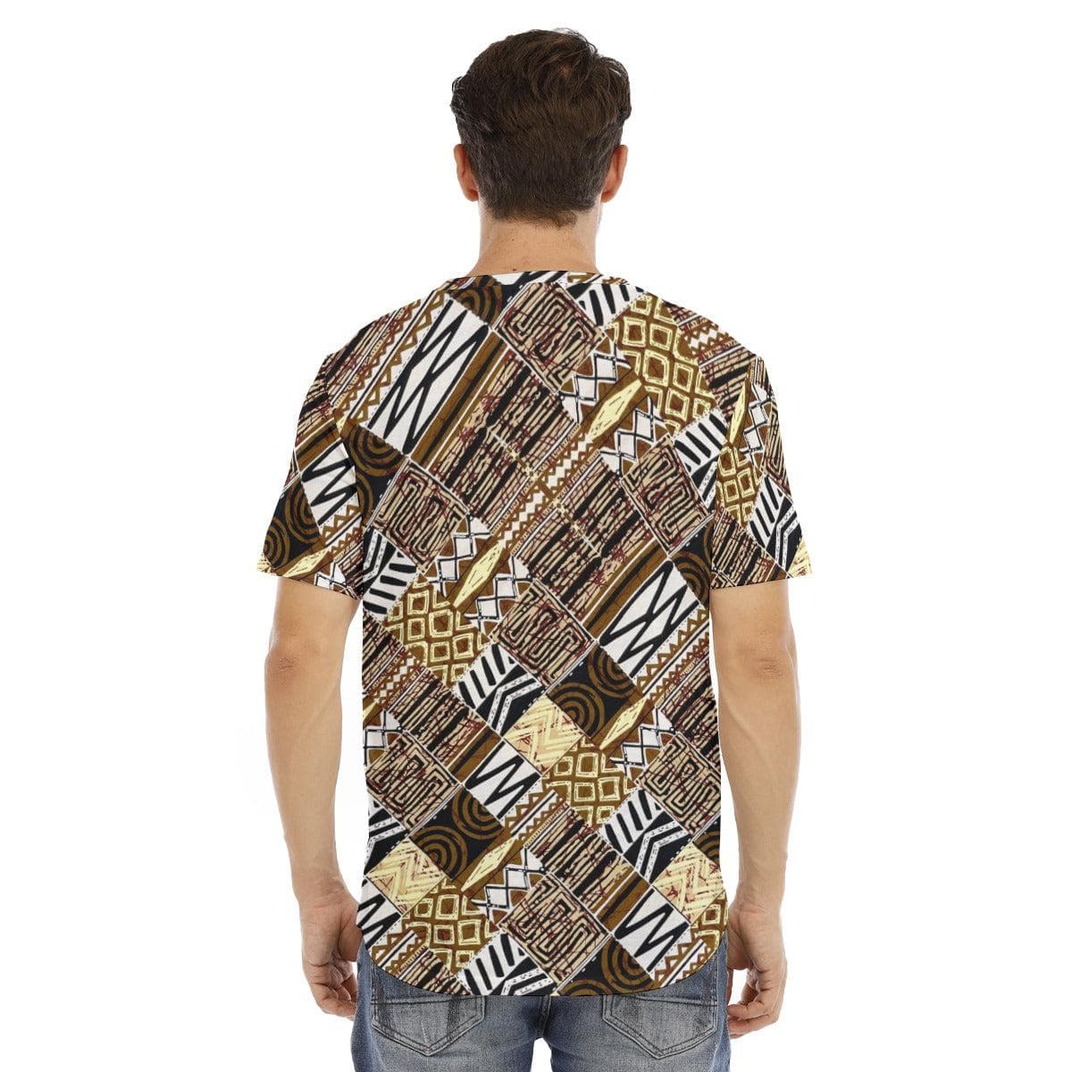 RippleBloom Men's Short Sleeve Rounded Hem T-shirt