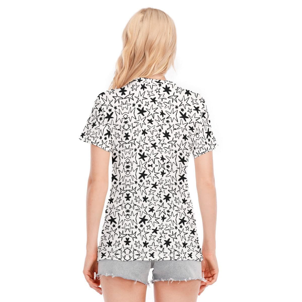 Star Women's Round Neck T-Shirt | 190GSM Cotton