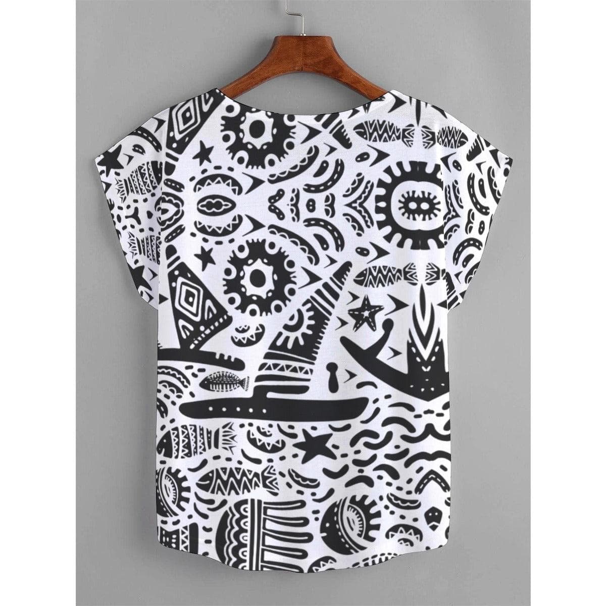 Tribal Women's Curved Hem T-shirt (Plus Size)